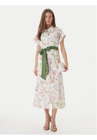 Luisa Spagnoli Sukienka koszulowa Pilea 543227 Écru Regular Fit. Kolor: kremowy. Materiał: len. Typ sukienki: koszulowe #2