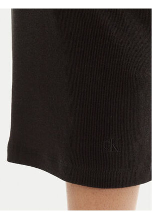 Calvin Klein Jeans Sukienka codzienna J20J225282 Czarny Slim Fit. Okazja: na co dzień. Kolor: czarny. Materiał: lyocell. Typ sukienki: proste. Styl: casual