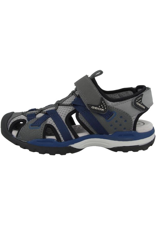 Geox - Sandały GEOX J BOREALIS BOY Szary. Kolor: szary. Materiał: syntetyk, tkanina