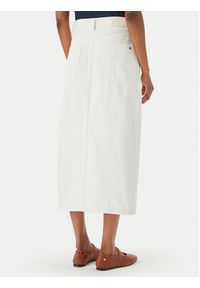 TOMMY HILFIGER - Tommy Hilfiger Spódnica jeansowa WW0WW48607 Biały Regular Fit. Kolor: biały. Materiał: bawełna #3