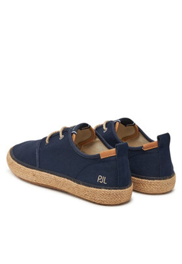 Pepe Jeans Espadryle PMS10332 Granatowy. Kolor: niebieski. Materiał: materiał