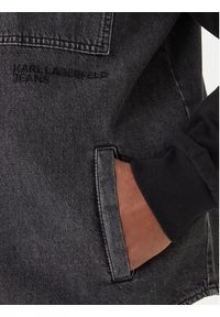 Karl Lagerfeld Jeans Kurtka jeansowa B1M14044 Szary Regular Fit. Kolor: szary. Materiał: bawełna #4