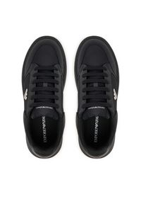 Emporio Armani Sneakersy EM003666 AF19532 MC105 Czarny. Kolor: czarny. Materiał: skóra #4