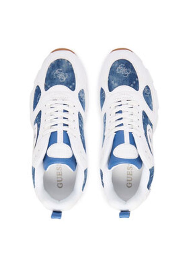 Guess Sneakersy FLFI2B ELE12 Biały. Kolor: biały. Materiał: skóra