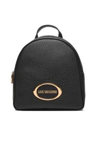 Love Moschino - LOVE MOSCHINO Plecak JC4341PP0NK1400A Czarny. Kolor: czarny. Materiał: skóra