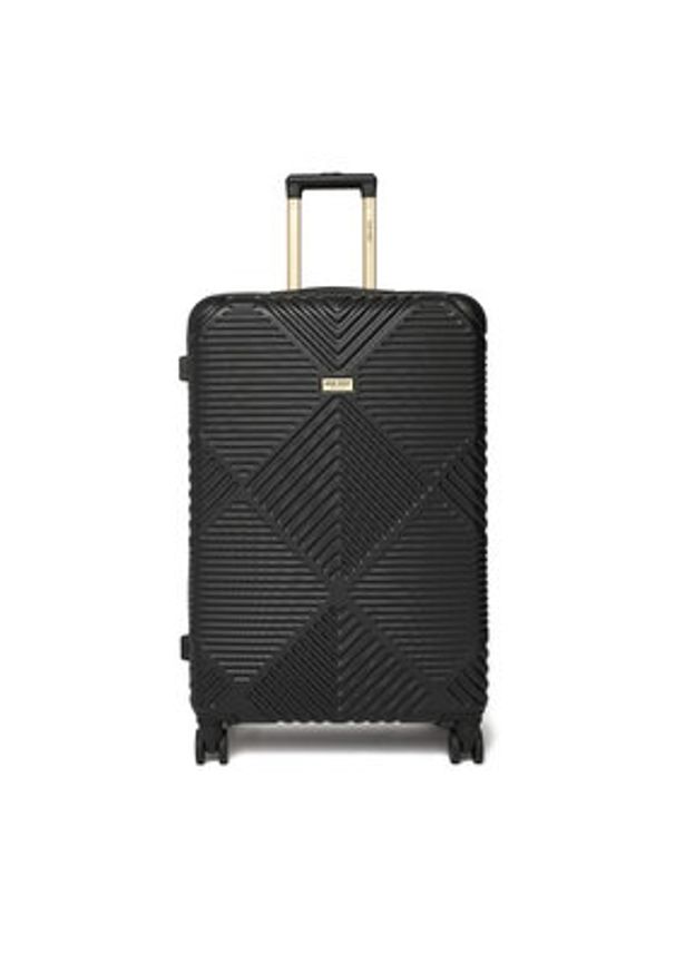 Nine West Walizka duża CEO-NW-L-001-09 BLACK Czarny. Kolor: czarny
