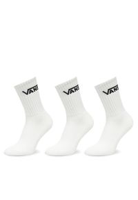 Zestaw 3 par wysokich skarpet unisex Vans. Kolor: biały