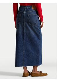 Polo Ralph Lauren Spódnica jeansowa 211A95501001 Granatowy Regular Fit. Kolor: niebieski. Materiał: bawełna #5