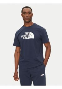 The North Face T-Shirt Easy NF0A8A6C Granatowy Regular Fit. Kolor: niebieski. Materiał: syntetyk