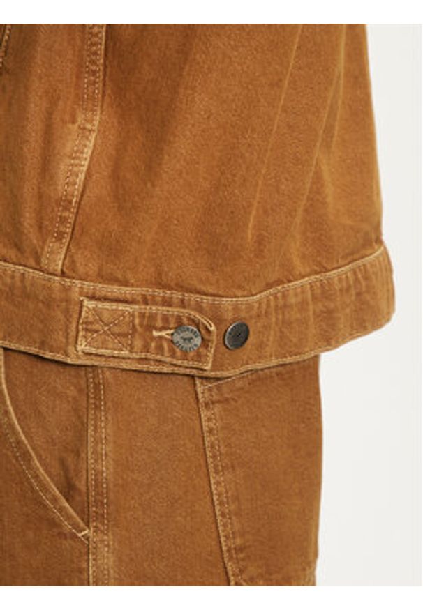 Mustang Kurtka jeansowa Monowi 1015543 Brązowy Loose Fit. Kolor: brązowy. Materiał: bawełna