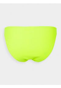 outhorn - Dół od bikini damski - bordowy. Kolor: zielony. Materiał: materiał