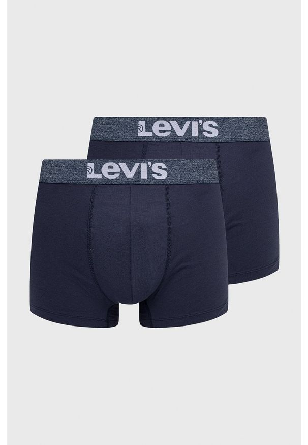 Levi's® - Levi's bokserki (2-pack) męskie kolor granatowy. Kolor: niebieski