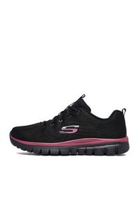 skechers - Skechers Sneakersy C-GRACEFUL 12615 BKMV Czarny. Kolor: czarny. Materiał: materiał #8