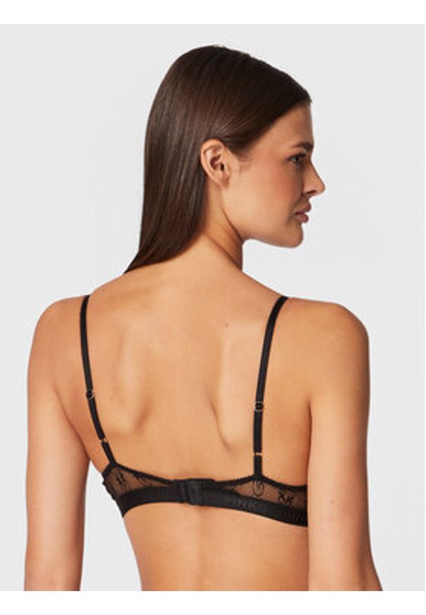 Pinko Biustonosz z fiszbiną Regan AI 22-23 BLK01 1G18DA Y7ES Czarny. Kolor: czarny. Materiał: syntetyk