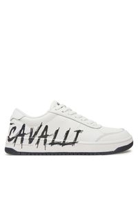 Just Cavalli Sneakersy 78QA3SM5 ZP397 Biały. Kolor: biały. Materiał: skóra