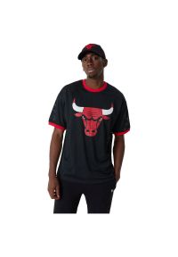 Koszulka do koszykówki New Era NBA Mesh Chicago Bulls Czarny. Kolor: czarny. Materiał: mesh. Sport: koszykówka #1