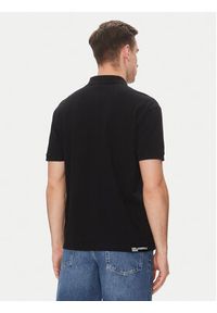 Karl Lagerfeld Jeans Polo A2M17094 Czarny Regular Fit. Typ kołnierza: polo. Kolor: czarny. Materiał: bawełna #3