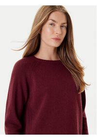 Marella Sweter Celia 2523366215 Bordowy Regular Fit. Kolor: czerwony. Materiał: wełna #5