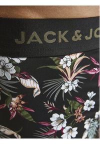 Jack & Jones - Jack&Jones Komplet 3 par bokserek Flower 12194284 Czarny. Kolor: czarny. Materiał: syntetyk #6