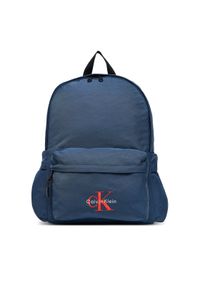 Calvin Klein Plecak Bold Round Backpack LV04D3114G Granatowy. Kolor: niebieski. Materiał: materiał