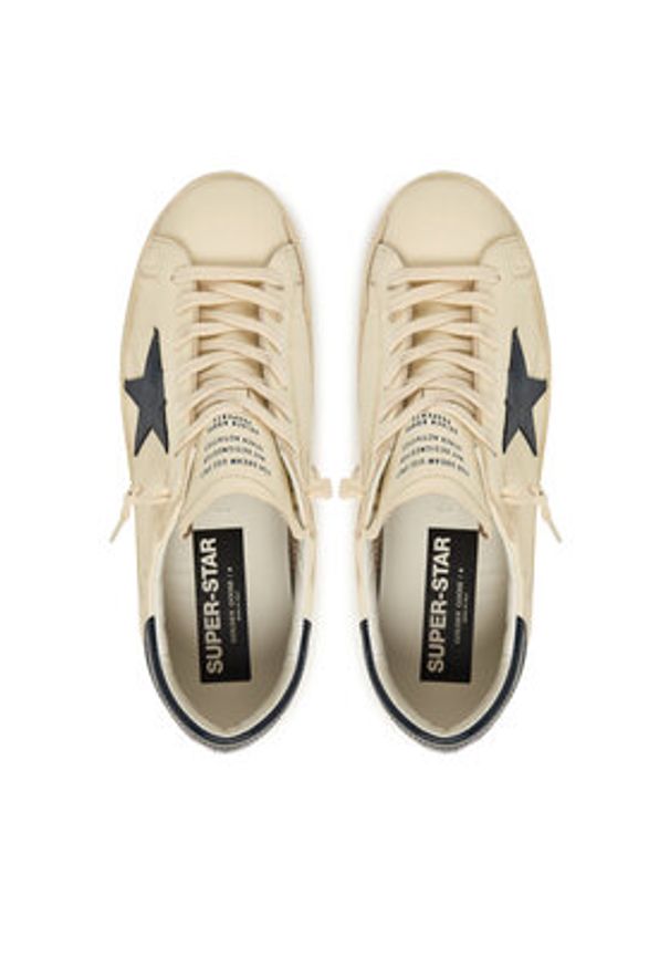 GOLDEN GOOSE Sneakersy Super-Star Classic With List GMF00101.F004164.15430 Beżowy. Kolor: beżowy. Materiał: skóra