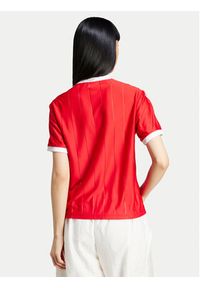 Adidas - adidas T-Shirt adicolor 3-Stripes IX5504 Czerwony Loose Fit. Kolor: czerwony. Materiał: syntetyk #5