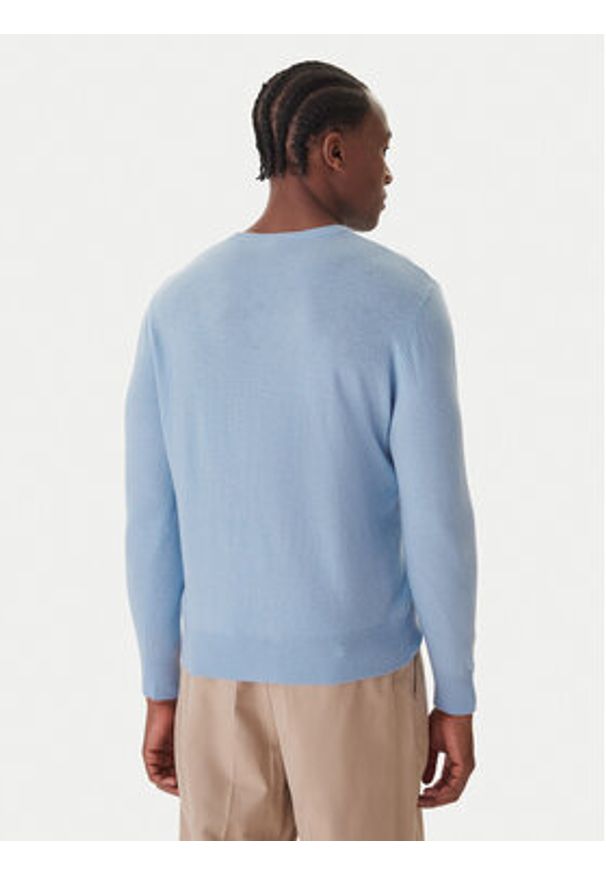 Robe di Kappa Sweter 670477X 333 Niebieski Regular Fit. Kolor: niebieski. Materiał: wełna