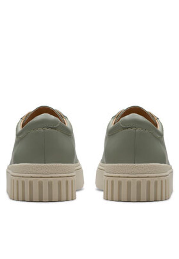 Clarks Sneakersy Mayhill Walk 26181208 Zielony. Kolor: zielony. Materiał: skóra