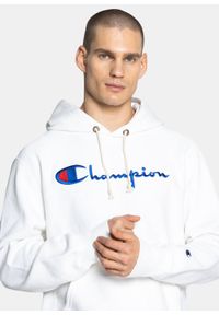 Bluza Champion Premium Script Logo Reverse Weave Hoodie (215159-WW001). Kolor: biały. Materiał: materiał. Styl: elegancki, sportowy #4