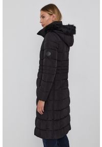 Calvin Klein Kurtka damska kolor czarny zimowa. Kolor: czarny. Materiał: futro. Sezon: zima #4