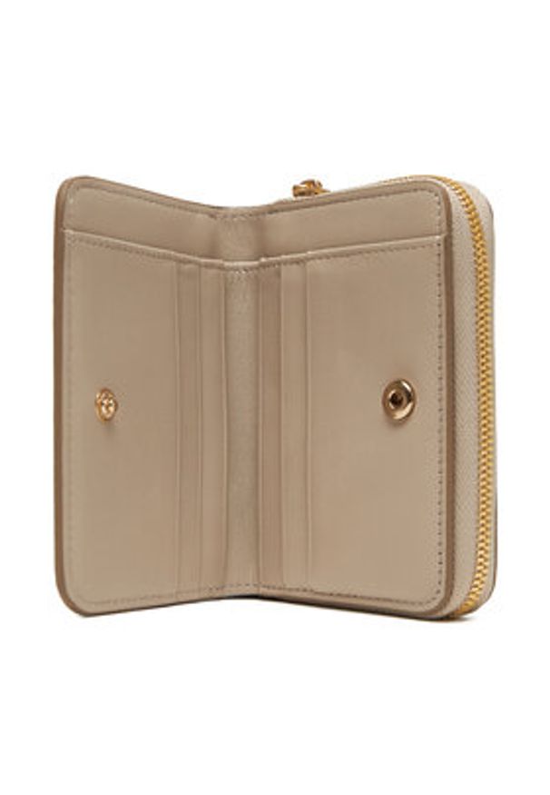 Calvin Klein Mały Portfel Damski Minimal Monogrm Lthr Med Flap Zi LV04F1064G Brązowy. Kolor: brązowy. Materiał: skóra