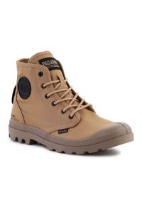 Buty Palladium Pampa Hi Htg Supply M 77356-227-M brązowe. Okazja: na spacer. Kolor: brązowy. Materiał: materiał. Wzór: aplikacja