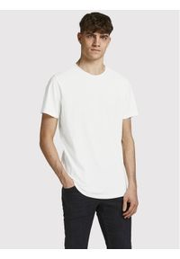 Jack & Jones - Jack&Jones T-Shirt Basher 12182498 Biały Regular Fit. Kolor: biały. Materiał: bawełna