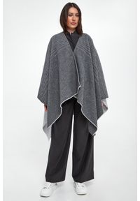 Ponczo damskie wełniane Brenta MM. Materiał: wełna #3