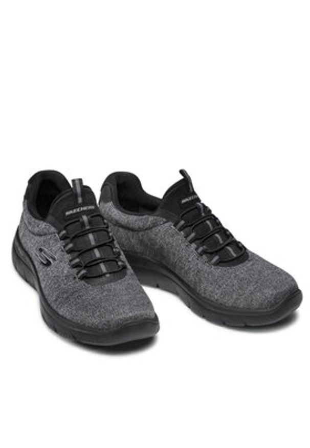 skechers - Skechers Sneakersy Forton 52813/BBK Szary. Kolor: szary. Materiał: materiał