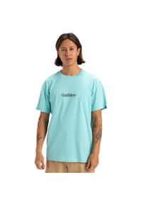 Quiksilver - Koszulka z krótkim rękawem dla Mężczyzn FINELINE Niebieski. Kolor: niebieski. Materiał: materiał, bawełna. Długość rękawa: krótki rękaw. Długość: krótkie