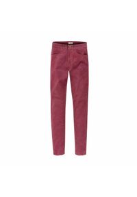 Wrangler - WRANGLER HIGH RISE SKINNY DAMSKIE SPODNIE SZTRUKSOWE SZTRUKS AMARANTH W27HWLP36. Materiał: sztruks