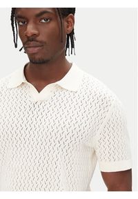 Selected Homme Sweter 16097572 Beżowy Regular Fit. Kolor: beżowy. Materiał: bawełna #4