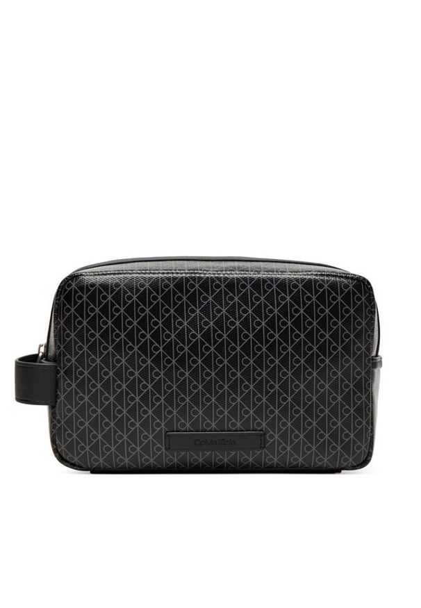 Calvin Klein Kosmetyczka Coated Dopp Kit LV04D1082G Czarny. Kolor: czarny. Materiał: skóra