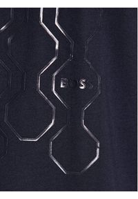 BOSS - Boss T-Shirt Tee 5 50507029 Granatowy Regular Fit. Kolor: niebieski. Materiał: bawełna