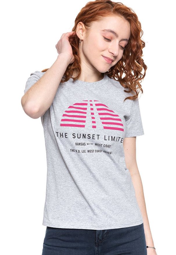 Lee - LEE T SHIRT SUNSET TEE GREY MELE L42XEPMP 112109512