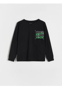 Reserved - Longsleeve Xbox - czarny. Kolor: czarny. Materiał: bawełna, dzianina. Długość rękawa: długi rękaw