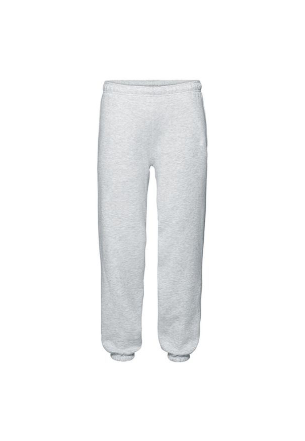 FRUIT OF THE LOOM - Spodnie Do Biegania Dla Dorosłych Unisex Premium Heather Z Elastycznymi. Kolor: szary
