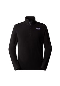 Bluza The North Face 100 Glacier 1/4 Zip Fleece 0A855W4H01 - czarna. Kolor: czarny. Materiał: polar, poliester, dzianina. Styl: klasyczny. Sport: narciarstwo