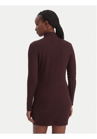 Calvin Klein Jeans Sukienka codzienna LV047E204G Brązowy Slim Fit. Okazja: na co dzień. Kolor: brązowy. Materiał: bawełna. Typ sukienki: proste. Styl: casual #3