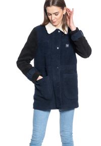 Lee - DAMSKA KURTKA PRZEJŚCIOWA LEE WOOL COAT REGULAR FIT SKY CAPTAIN L56GMZHY