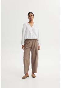 SPODNIE PILAR TAUPE XS - Flawless. Materiał: tkanina, materiał. Sezon: lato #1