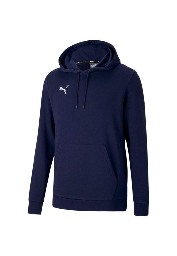 Puma - Męska Bluza Z Kapturem TeamGoal 23. Typ kołnierza: kaptur. Kolor: niebieski