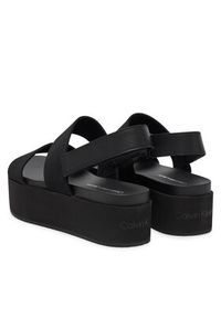 Calvin Klein Jeans Sandały Flatform Sandal Sling In YW0YW01788 Czarny. Kolor: czarny. Materiał: materiał #4