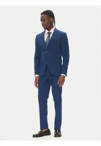 Lindbergh Garnitur 30-61040 Niebieski Slim Fit. Kolor: niebieski. Materiał: syntetyk